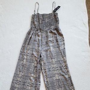 Linen Spaghetti Strap Pant Romper